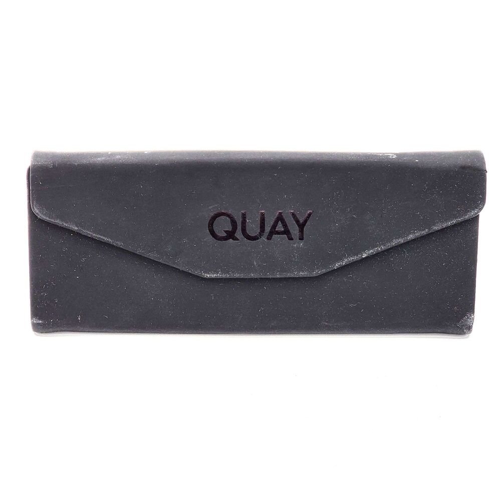 QUAY Australia One Frame Sunglasses Case Black Magnetic